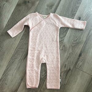 Burt’s Bees Pink Quilted Kids One Piece 3-6 months